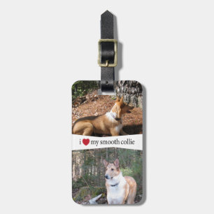 Étiquette À Bagage J'Entends Mon Collie lisse