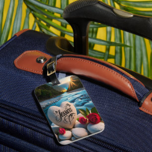 Étiquette À Bagage Jessica's Heart stone River