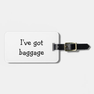 Étiquette À Bagage "J'étiquette de bagage ai bagages"
