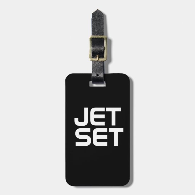 Étiquette À Bagage Jeu Jet (Devant Vertical)