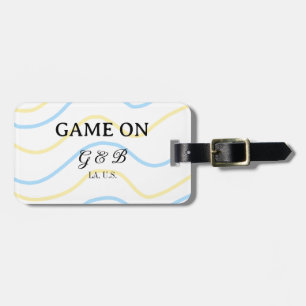 Étiquette À Bagage Jeu sur ajouter le nom du couple lieu de la fête d
