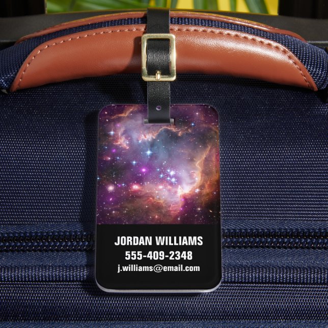 Étiquette À Bagage Jeunes Étoiles Dans Le Petit Nuage Magellanique. (Insitu Rectoal 2)