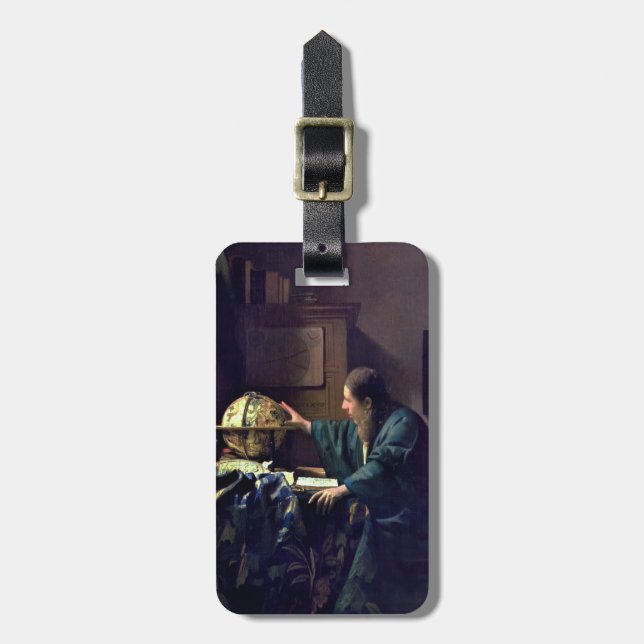 Étiquette À Bagage Johannes Vermeer - L'astronome (Devant Vertical)
