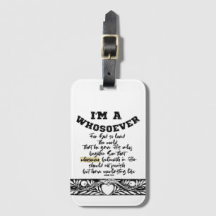 Étiquette À Bagage John 3.16 Quiconque