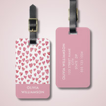 Joli motif de cœur d'amour aquarelle rose
