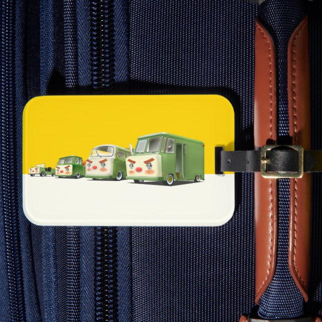 Étiquette À Bagage Jolie gamme de voitures cartonnées (Insitu Rectoal 4)
