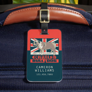 Étiquette À Bagage Jolly Good English Bulldog