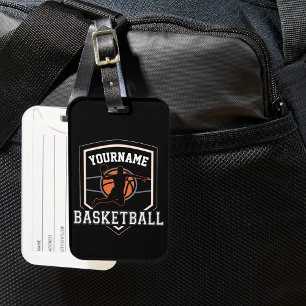 Étiquette À Bagage Joueur de basket-ball personnalisé NOM Équipe de b