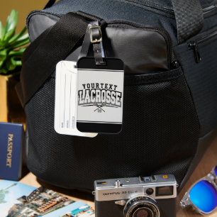 Étiquette À Bagage Joueur de crosse personnalisé AJOUTER LE NOM D'Équ