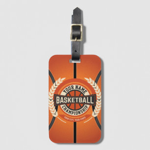 Étiquette À Bagage Joueur personnalisé de l'équipe de basket-ball Ath