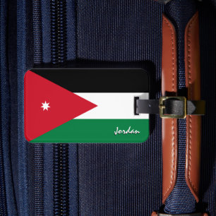 Étiquette À Bagage Jourdain Bagages Tags, Drapeau patriotique jordani