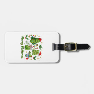 Étiquette À Bagage Joyeux Picklemas Personnages de Pickle Noël