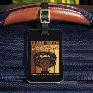 Étiquette À Bagage Junetdix Melanin Black Girl La plus puissante