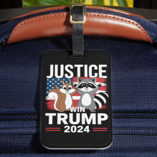 Étiquette À Bagage Justice Pour Peanut Win Trump 2024