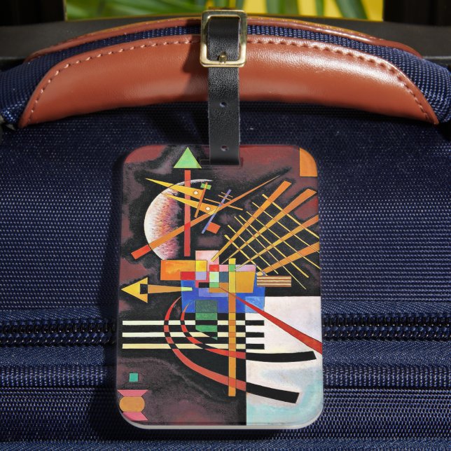 Étiquette À Bagage Kandinsky - Au-dessus et à gauche, art célèbre (Insitu Rectoal 2)