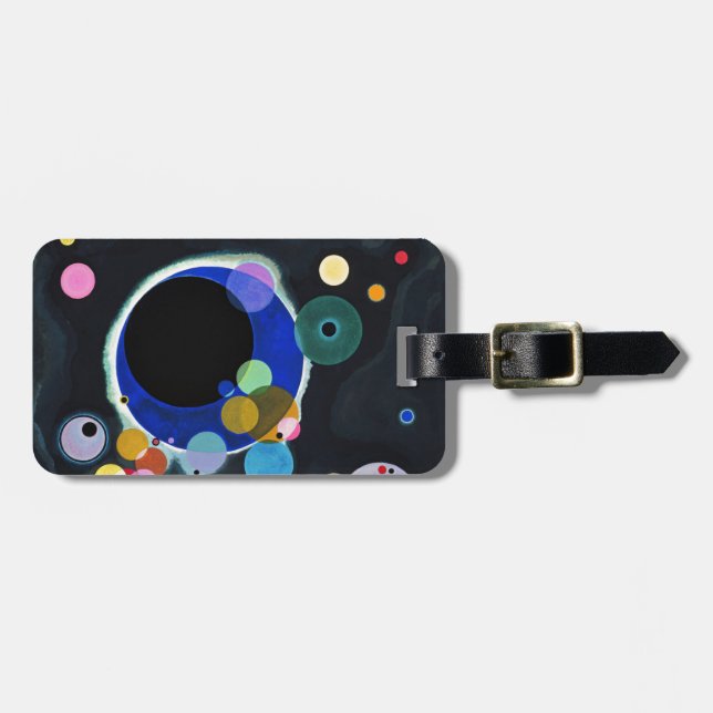 Étiquette À Bagage Kandinsky Plusieurs Cercles Artwork (Devant horizontal)