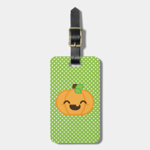Étiquette À Bagage Kawaii Jack-o'-lantern Citrouille Voyage Mots clés