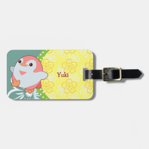 Étiquette À Bagage Kawaii Penguin