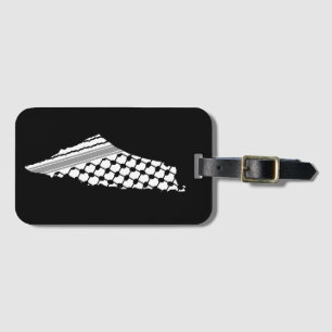 Étiquette À Bagage Keffiyeh, carte de Palestine Kufiya