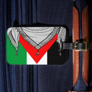 Étiquette À Bagage Keffiyeh Écharpe palestinienne tissu traditionnel