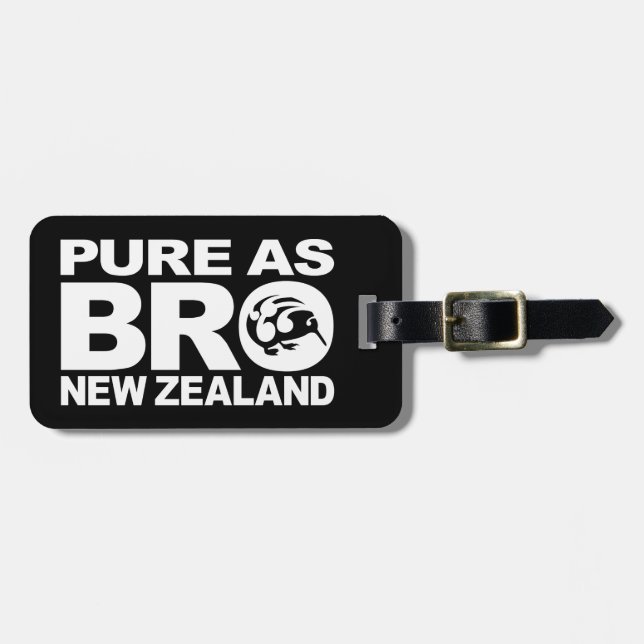 Étiquette À Bagage Kiwi, Pure Nouvelle-Zélande (Devant horizontal)
