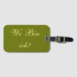 Étiquette À Bagage Koffanhänger - Qui bin ich?
