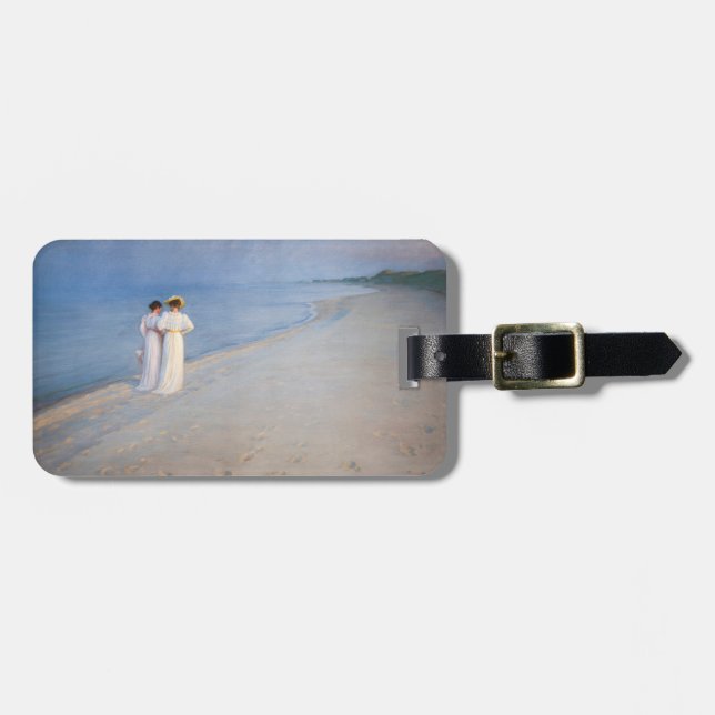 Étiquette À Bagage Kroyer - Soirée d'été sur Skagen Beach (Devant horizontal)