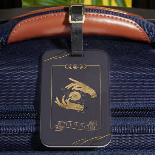 Étiquette À Bagage La carte Tarot de sorcière