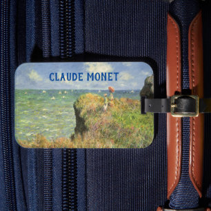 Étiquette À Bagage La falaise à Pourville de Claude Monet