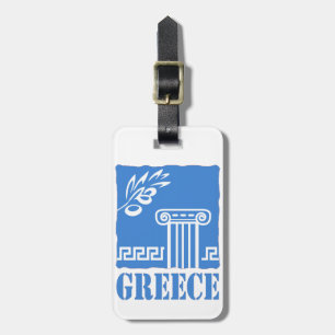 Étiquette À Bagage La Grèce