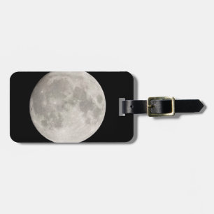 Étiquette À Bagage La lune en noir lampe de table ciel