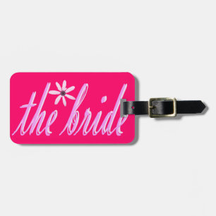 Étiquette À Bagage la mariée en rose