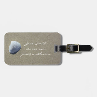 Étiquette À Bagage La mer Shell échouent l'étiquette personnalisable