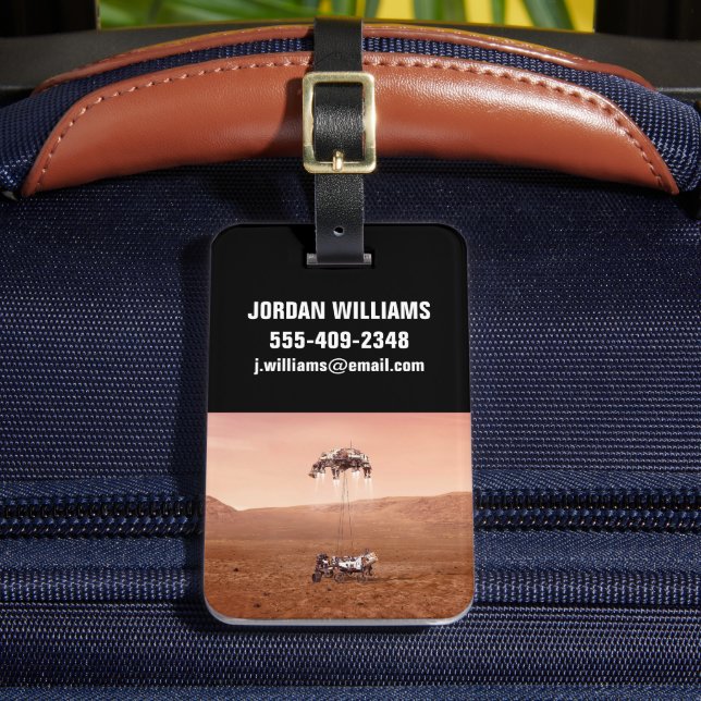 Étiquette À Bagage La Persévérance Arrive En Toute Sécurité Sur Mars. (Insitu Rectoal 2)