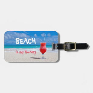 Étiquette À Bagage La plage de Personalized est ma thérapie