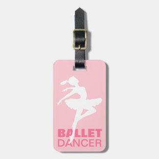 Étiquette À Bagage La silhouette de ballerine CHOISISSENT VOTRE