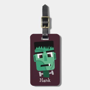 Étiquette À Bagage La tête du monstre Frankenstein
