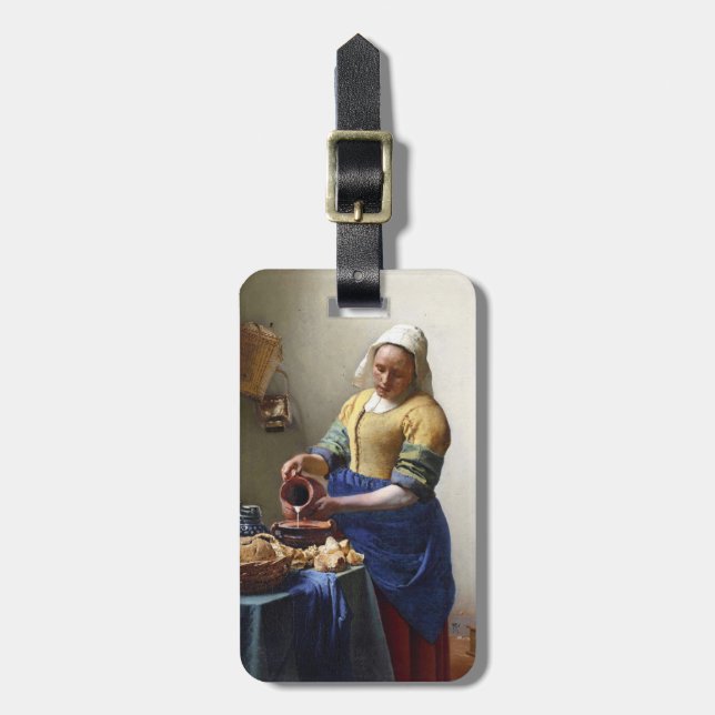 Étiquette À Bagage La trayeuse, c.1658-60 (huile sur la toile) (Devant Vertical)