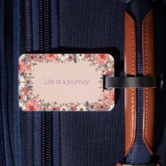 Étiquette À Bagage La vie est un voyage