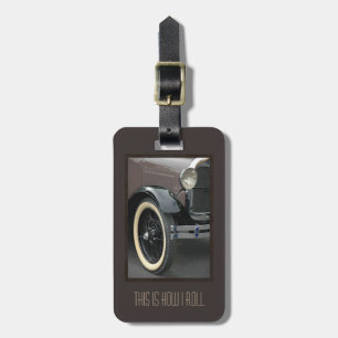 Étiquette À Bagage La voiture classique ceci est comment je roule