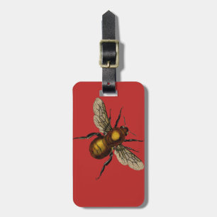 Étiquette À Bagage L'abeille sur le carlet