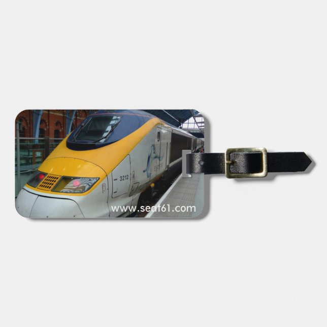 Étiquette À Bagage Labels de bagage de Seat61 Eurostar (Devant horizontal)