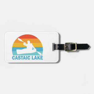 Étiquette À Bagage Lac Castaic Californie Kayak