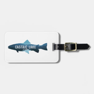 Étiquette À Bagage Lac Castaic Californie Poisson