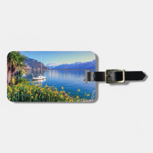 Étiquette À Bagage Lac geneva à Montreux, Vaud, Suisse
