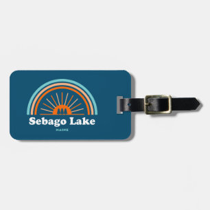 Étiquette À Bagage Lac Sebago Maine Arc-en-ciel
