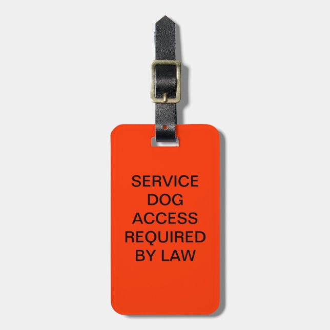 Étiquette À Bagage L'ADA entretiennent l'étiquette de loi de chien (Devant Vertical)