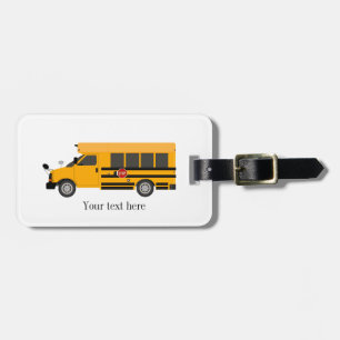 Étiquette À Bagage L'administrateur de l'école d'enseignement Bus étu
