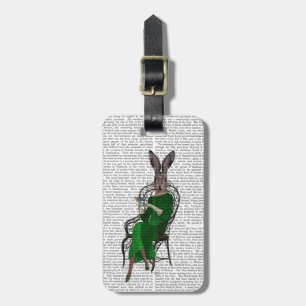 Étiquette À Bagage Lady Bella Rabbit Prendre du thé 2