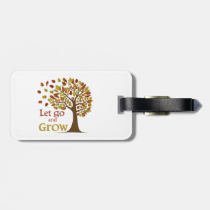Étiquette À Bagage Laisser Aller Et Cultiver L'Arbre